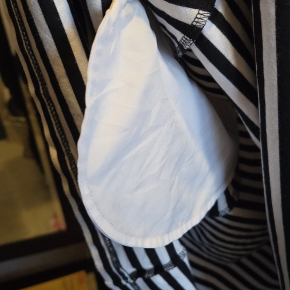 Kate Spade Monochrome Striped Long Sleeve Dress - Picture 5 of 6